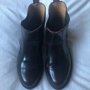 Dr. Martens Flora Chelsea Boots | Size 8 / 39 | Deep cherry red